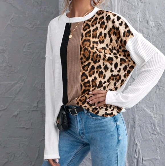 SHEIN Sweaters - NWOT Leopard print sweater